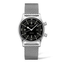 Online Orologio Longines Legend Diver Automatico Nero Maglia Milano 36 mm Donna Orologi Longines Donna