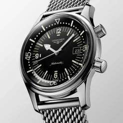 Best Orologio Longines Legend Diver Automatico Nero Maglia Milano 42 mm Uomo Orologi Longines Uomo