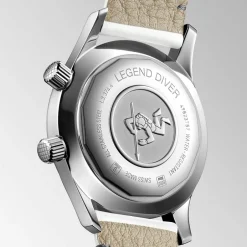 Best Orologio Longines Legend Diver Automatico Madreperla Acciaio Pelle Bianca 36 mm Donna Orologi Longines Donna