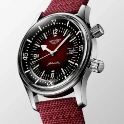 Best Orologio Longines Legend Diver Automatico Acciaio Bordeaux 36 mm Donna Orologi Longines Donna | Orologi Longines Uomo