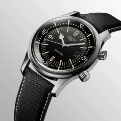 Discount Orologio Longines Legend Diver Nero Automatico 42 mm Uomo Orologi Longines Uomo