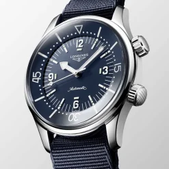Sale Orologio Longines Legend Diver Blu Nato Automatico 39 mm Donna Orologi Longines Donna | Orologi Longines Uomo
