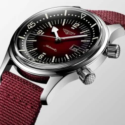 Best Orologio Longines Legend Diver Automatico Acciaio Bordeaux 36 mm Donna Orologi Longines Donna | Orologi Longines Uomo