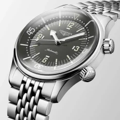 Fashion Orologio Longines Legend Diver Grigio Auto 39 mm Donna Orologi Longines Donna | Orologi Longines Uomo