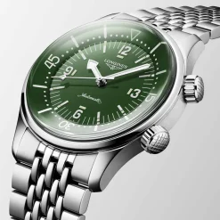 Online Orologio Longines Legend Diver Verde Auto 39 mm Donna Orologi Longines Donna | Orologi Longines Uomo