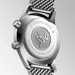 Best Orologio Longines Legend Diver Automatico Nero Maglia Milano 42 mm Uomo Orologi Longines Uomo
