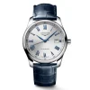 Online Orologio Longines Master Collection Automatico Argento Pelle Blu 40 mm Uomo Orologi Longines Uomo