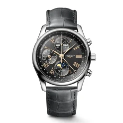 Fashion Orologio Longines Master Collection Chrono Antracite Pelle 40 mm Uomo Orologi Longines Uomo