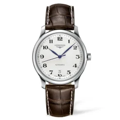 Hot Orologio Longines Master Collection Automatico Argento Pelle Marrone 38,5 mm Uomo Orologi Longines Uomo