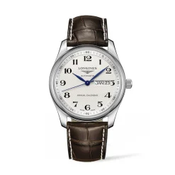 Clearance Orologio Longines Master Collection Annual Calendar Automatico Bianco 40 mm Uomo Orologi Longines Uomo