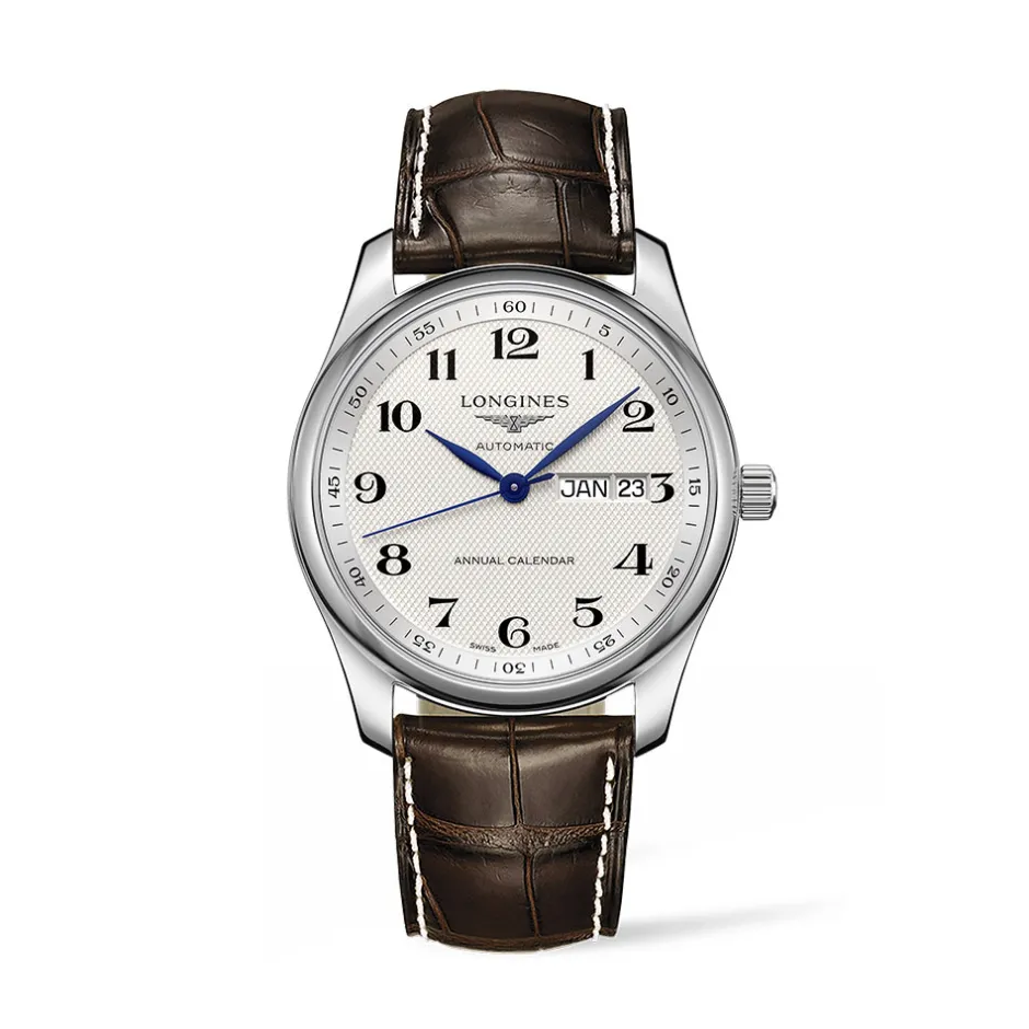 Clearance Orologio Longines Master Collection Annual Calendar Automatico Bianco 40 mm Uomo Orologi Longines Uomo