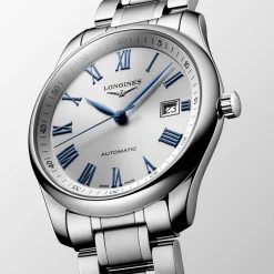 Hot Orologio Longines Master collection Automatico Acciaio Argento Azzurro 40 mm Uomo Orologi Longines Uomo