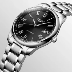 Discount Orologio Longines Master Collection Automatico Acciaio Nero 42 mm Uomo Orologi Longines Uomo
