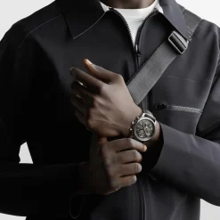 Fashion Orologio Longines Master Collection Chrono Antracite Pelle 40 mm Uomo Orologi Longines Uomo