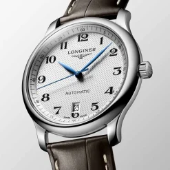 Hot Orologio Longines Master Collection Automatico Argento Pelle Marrone 38,5 mm Uomo Orologi Longines Uomo
