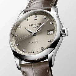Discount Orologio Longines Master Collection Automatico Acciaio Beige 34 mm Donna Orologi Longines Donna