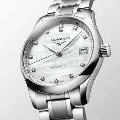 New Orologio Longines Master Collection Acciaio Madreperla e Diamanti 34 mm Donna Orologi Longines Donna