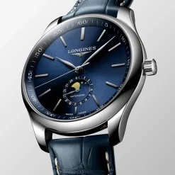 Best Orologio Longines Master Collection Automatico Blu Pelle Blu 42 mm Uomo Orologi Longines Uomo