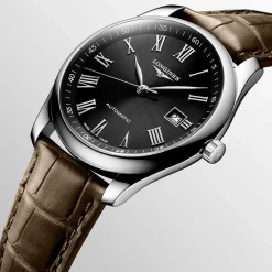 Outlet Orologio Longines Master Collection Acciaio Pelle Marrone 40 mm Uomo Orologi Longines Uomo