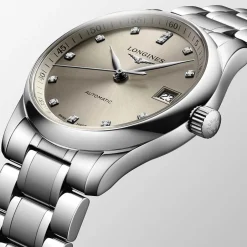 New Orologio Longines Master Collection Automatico Acciaio Beige 34 mm Donna Orologi Longines Donna