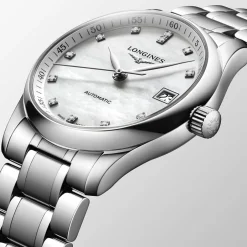 New Orologio Longines Master Collection Acciaio Madreperla e Diamanti 34 mm Donna Orologi Longines Donna