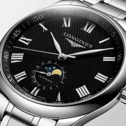 Best Orologio Longines Master Collection Automatico Acciaio Nero 42 mm Uomo Orologi Longines Uomo