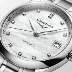 New Orologio Longines Master Collection Acciaio Madreperla e Diamanti 34 mm Donna Orologi Longines Donna