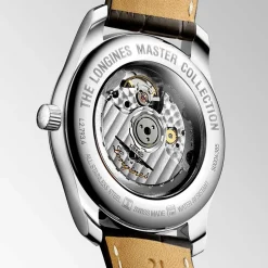 Outlet Orologio Longines Master Collection Acciaio Pelle Marrone 40 mm Uomo Orologi Longines Uomo