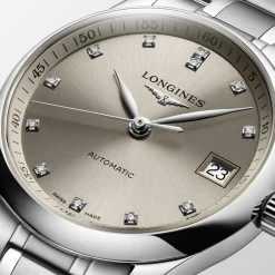 New Orologio Longines Master Collection Automatico Acciaio Beige 34 mm Donna Orologi Longines Donna