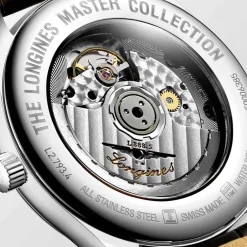 Outlet Orologio Longines Master Collection Acciaio Pelle Marrone 40 mm Uomo Orologi Longines Uomo