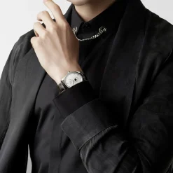 Sale Orologio Longines Master Collection Automatico Argento Grains d’Orge 42 mm Uomo Orologi Longines Uomo