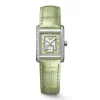 Outlet Orologio Longines Mini Dolcevita Quartz Verde con Diamanti 21,5 x 29 mm Donna Orologi Longines Donna