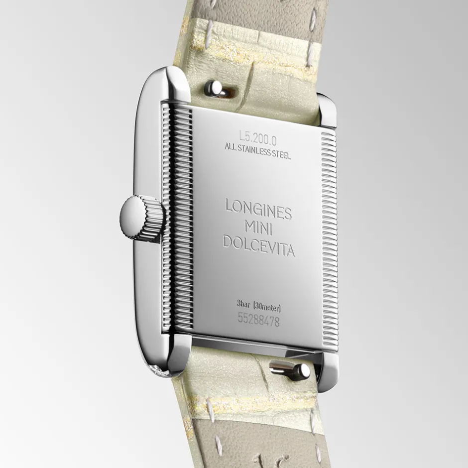 Clearance Orologio Longines Mini Dolcevita Quartz Avorio con Diamanti 21,5 x 29 mm Donna Orologi Longines Donna
