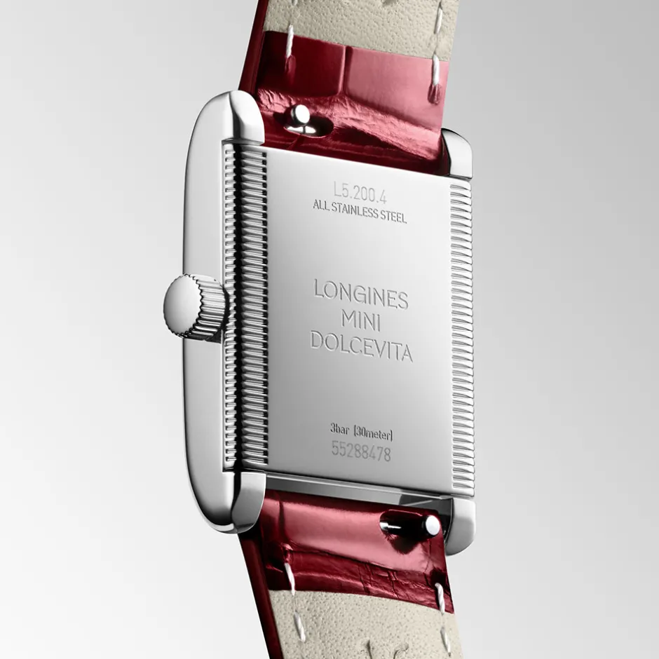 Sale Orologio Longines Mini Dolcevita Quartz Rosso 21,5 x 29 mm Donna Orologi Longines Donna