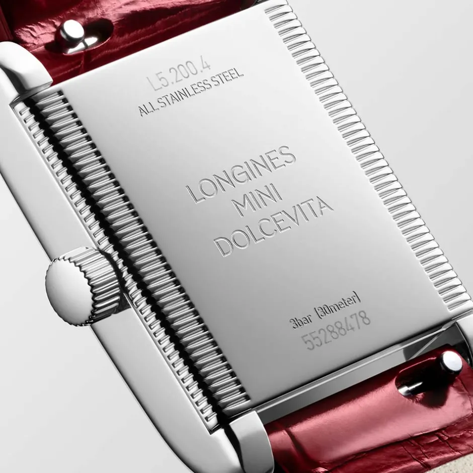 Sale Orologio Longines Mini Dolcevita Quartz Rosso 21,5 x 29 mm Donna Orologi Longines Donna