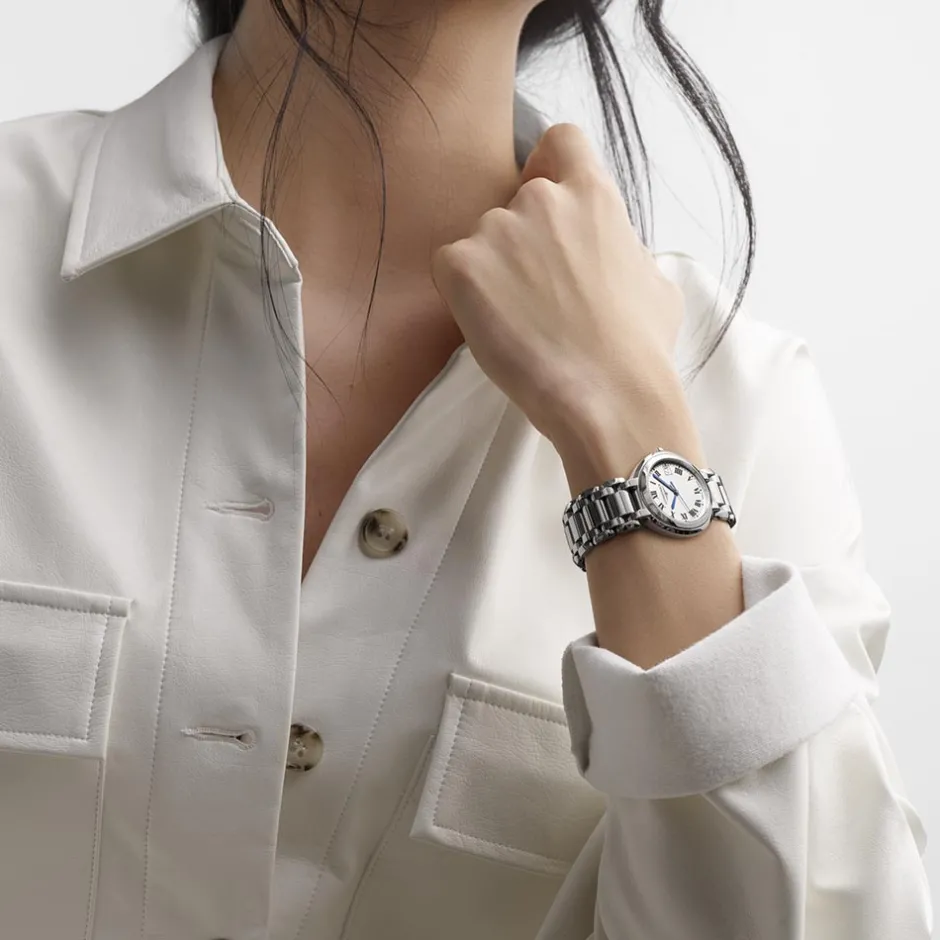 Best Orologio Longines Primaluna Quarzo Acciaio Argento 34 mm Donna Orologi Longines Donna