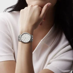 Online Orologio Longines Présence Bianco Automatico 38,5 mm Uomo Outlet Orologi