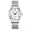 Clearance Orologio Longines Record Automatico Acciaio Bianco 38,5 mm Uomo Orologi Longines Uomo