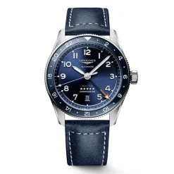 Discount Orologio Longines Spirit Zulu Time Automatico Pelle Blu 42 mm Uomo Orologi Longines Uomo