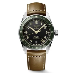 Online Orologio Longines Spirit Zulu Automatico Pelle Marrone 39 mm Uomo Orologi Longines Uomo