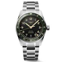 Fashion Orologio Longines Spirit Zulu Time Automatico Antracite 39 mm Uomo Orologi Longines Uomo