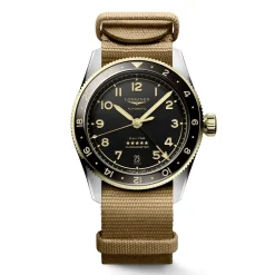 Online Orologio Longines Spirit Zulu Nato Acciaio e Oro Automatico 39 mm Uomo Orologi Longines Uomo