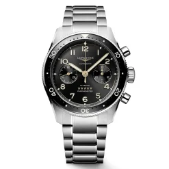 Best Orologio Longines Spirit Flyback Automatico Acciaio Nero 42 mm Uomo Orologi Longines Uomo