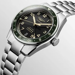 Fashion Orologio Longines Spirit Zulu Time Automatico Antracite 39 mm Uomo Orologi Longines Uomo