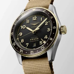 Best Orologio Longines Spirit Zulu Time Automatico Nato Antracite 42 mm Uomo Orologi Longines Uomo
