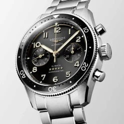 Best Orologio Longines Spirit Flyback Automatico Acciaio Nero 42 mm Uomo Orologi Longines Uomo