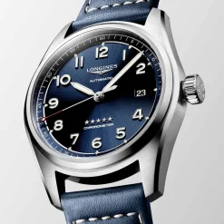 Discount Orologio Longines Spirit Automatico Blu Pelle 40 mm Uomo Orologi Longines Uomo