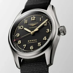 Clearance Orologio Longines Spirit Automatico Antracite Titanio Nero 40 mm Uomo Orologi Longines Uomo