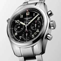 Online Orologio Longines Spirit Automatico Chronometro Acciaio Nero 42 mm Uomo Orologi Longines Uomo