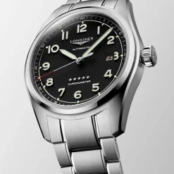 Sale Orologio Longines Spirit Nero Chronometer Automatico 42 mm Uomo Orologi Longines Uomo